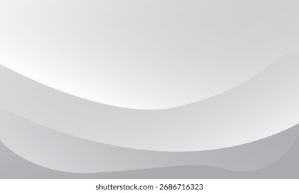 White abstract background with waves. Eps10 vector