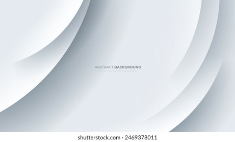 white abstract background with wavy lines paper style. great for wallpaper, banner, website, presentation, poster, cover, brochure.