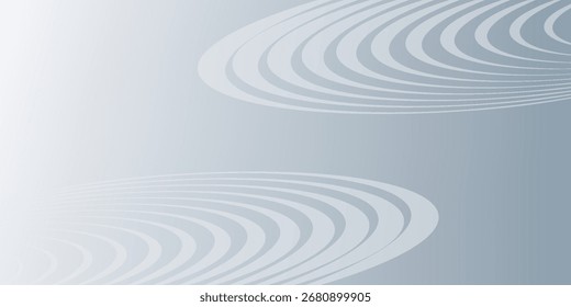 Fondo abstracto blanco con líneas onduladas. Concepto de tecnología de futuro digital en el color del tema de plata.