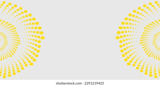 Fondo abstracto blanco y punto amarillo