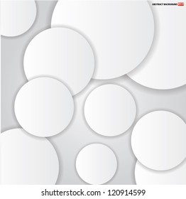 White Vector Circles Stock Vector (Royalty Free) 167261960