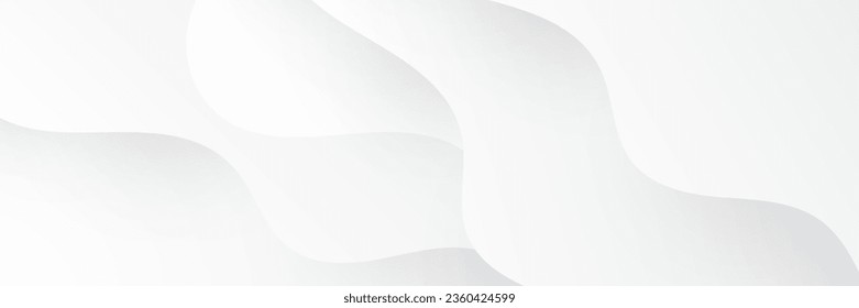 White abstract banner. Minimal vector white design. Vector illustration. Vector abstract graphic design banner pattern background template.