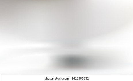 White abstract blurred background with effect bright soft light, vector illustration. Template for cosmetic or festive Christmas banner