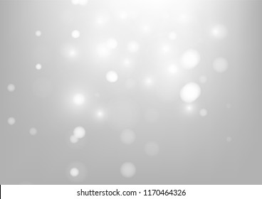 White abstract bokeh background. Vector illustration