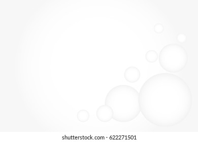 white abstract circle background