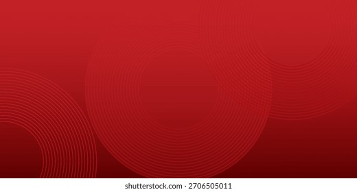 Branco abstrato círculo geométrico vermelho abstrato simples