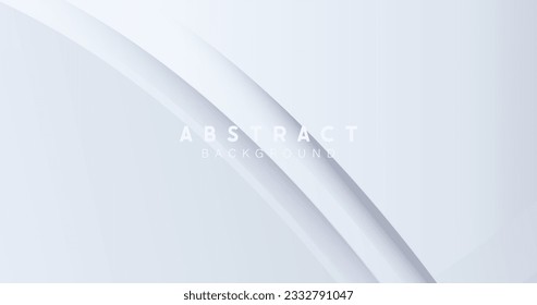 White abstract curve lines background. Modern Landing Page, Template, and websites. Vector illustration