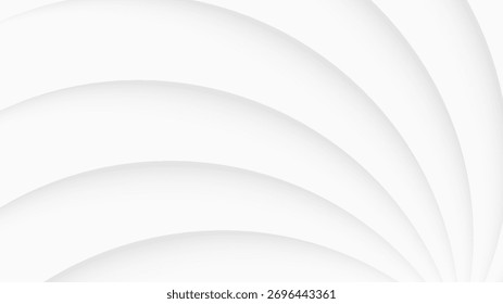 White Abstract Curved Lines Background with Soft Gradient. Suit for banner, web, brochure, pamflet and presentation