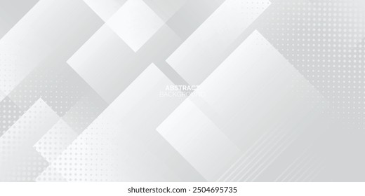 White abstract dot background. Modern lines pattern. Futuristic concept. Minimal geometric design.