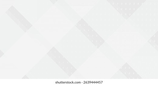 White abstract dot background. Modern lines pattern. Futuristic concept. Minimal geometric design.