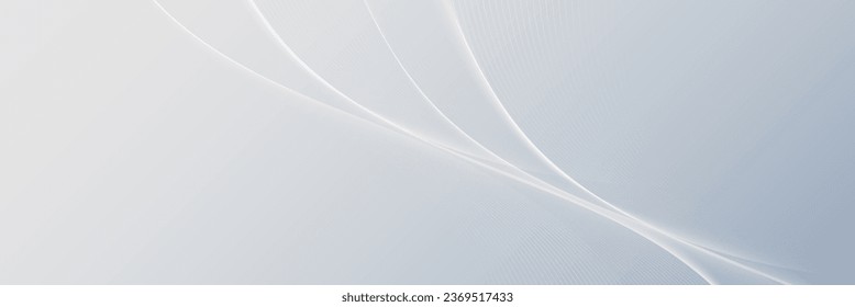 White abstract dynamic line wavy glowing on grey background. Modern shiny white lines pattern. Vector illustration