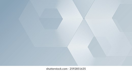 White abstract with dynamic wavy hexagon texture. suitable for wallpaper abstract modern