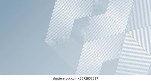 White abstract with dynamic wavy hexagon texture. suitable for wallpaper abstract modern simple design