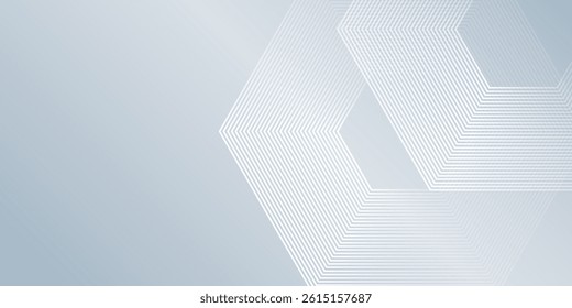 White abstract with dynamic wavy hexagon texture. suitable for wallpaper illustration