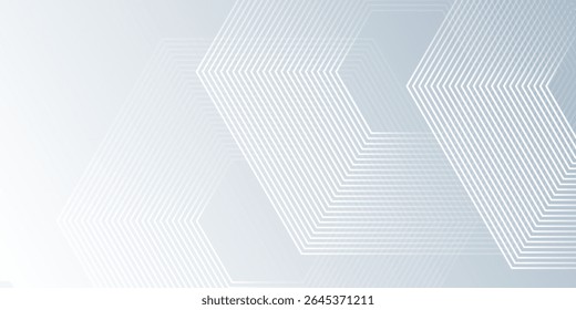White abstract with dynamic wavy hexagon texture. suitable for wallpaper abstract