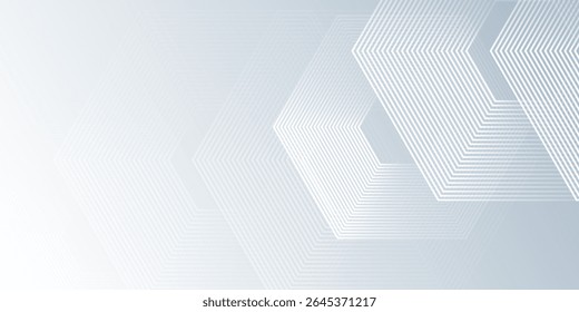 White abstract with dynamic wavy hexagon texture. suitable for wallpaper abstract modern