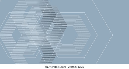 White abstract with dynamic wavy hexagon texture. suitable for wallpaper abstract modern