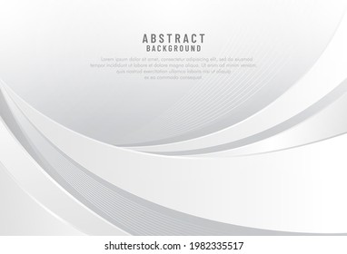 White abstract elegant background design. Texture geometric white and gray color simple. Can be used in cover design, book, website, advertising, poster. Vector illustration