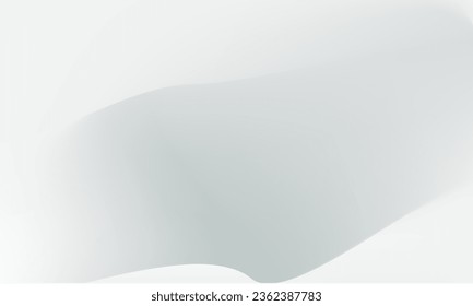 White abstract elegant modern Background. Wave gradient design style. Space concept. landing page.