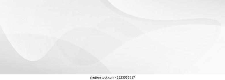 White abstract elegant modern Background. Wave gradient design style. Space concept.