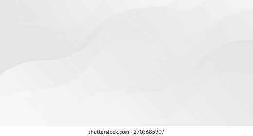 Weißer abstrakter eleganter moderner Hintergrund. Design des Wellenverlaufs. Raumkonzept. Zielseite.	