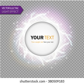 White abstract energy shock explosion special light effect with spark. 