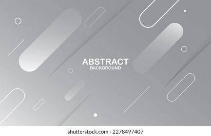 Fondo geométrico abstracto blanco. Composición dinámica de formas. Vector Eps10