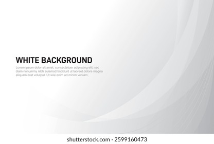 White Abstract Geometric background grey effect decoration. Modern graphic design element concept for presentation