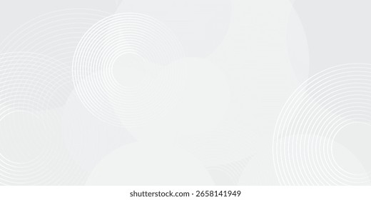 Capa abstracta geométrica abstracta blanca de la superposición del fondo en el espacio brillante con la decoración moderna simple del efecto de las líneas