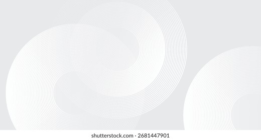 Branco abstrato abstrato abstrato plano de fundo sobrepor camada no espaço brilhante com linhas efeito decoração simples