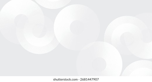 Capa abstracta geométrica abstracta blanca de la superposición del fondo en el espacio brillante con la decoración del efecto de las líneas arte moderno abstracto simple