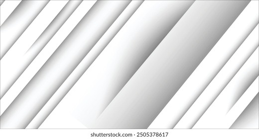 White abstract geometric background as stage with crossed lines, corners and polygon shapes as wall, wood table in soft light gradient white color modern