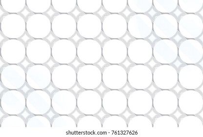 white abstract geometric background of textured circles and rhombuses with light blue opposite margins for background and presentation designs