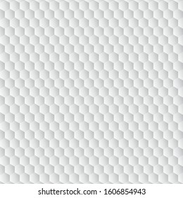 White abstract geometric hexagon background