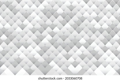 White abstract geometric mosaic pattern background. Vector illustration