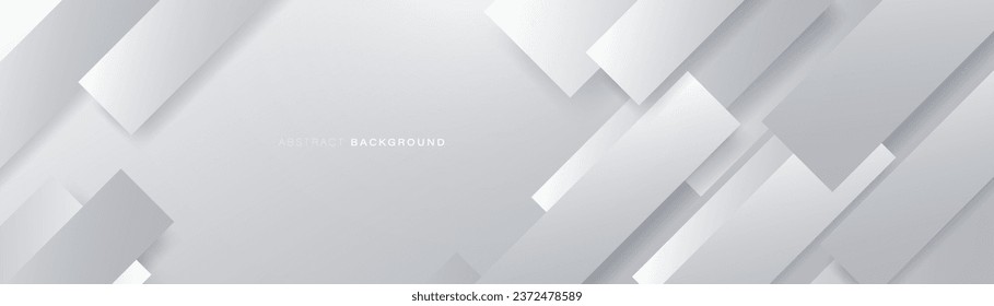 White abstract geometric rectangle pattern background. Modern shiny white pattern. Modern Landing Page, Template, and websites. Vector illustration