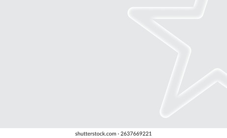 White abstract geometric shapes background 
