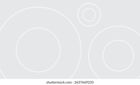 White abstract geometric shapes background 