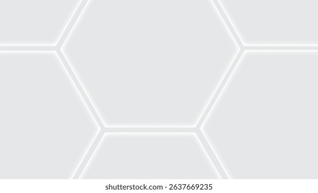 White abstract geometric shapes background 
