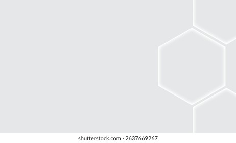 White abstract geometric shapes background 