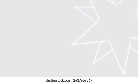 White abstract geometric shapes background 