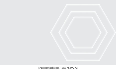White abstract geometric shapes background 