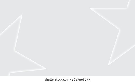 White abstract geometric shapes background 