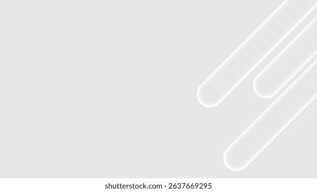 White abstract geometric shapes background 