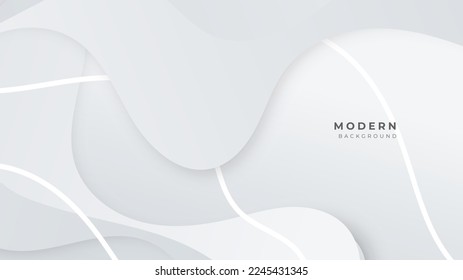 White abstract geometric vector background