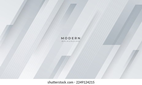 White abstract geometric vector background