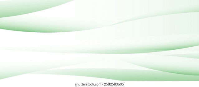 White abstract geometric vector background. smooth green