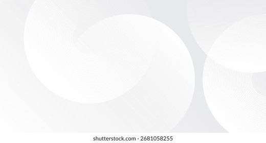 Branco abstrato brilhantes linhas geométricas em fundo cinza simples abstrato moderno
