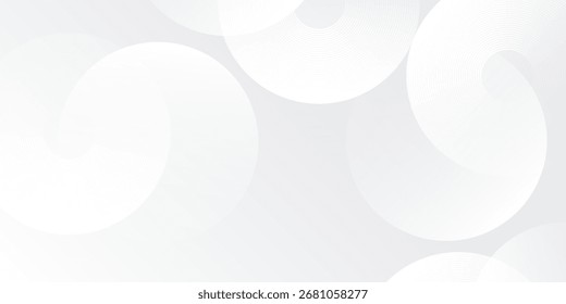 Weiße abstrakte leuchtende geometrische Linien auf grauem Hintergrund einfache abstrakte moderne Kunst