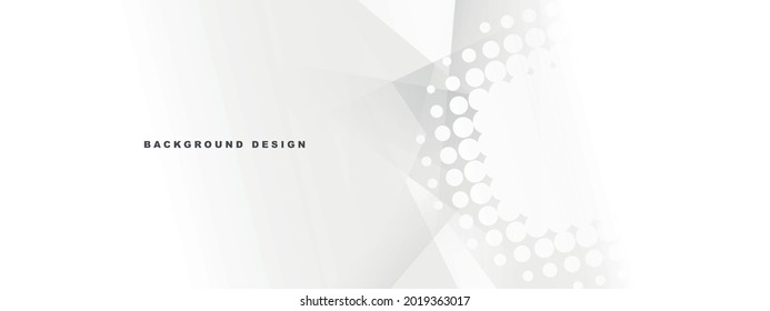white abstract halftone background template. space design concept. Decorative web layout or poster, banner.